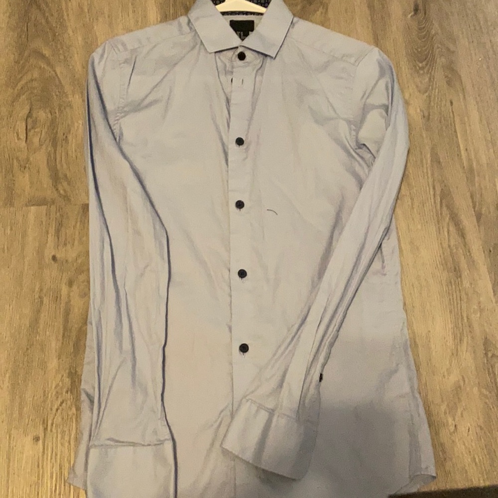 Never worn light blue dress shirt